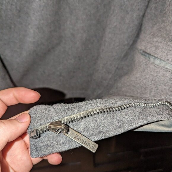 Zegna Sport Reversible Jacket, Microtene Made ITALY WOOL/NYLON, Men Size Large. - Picture 13 of 15